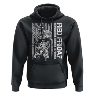 RED Friday Hoodie Remember Everyone Deployed Military American Flag TS11 Black Print Your Wear