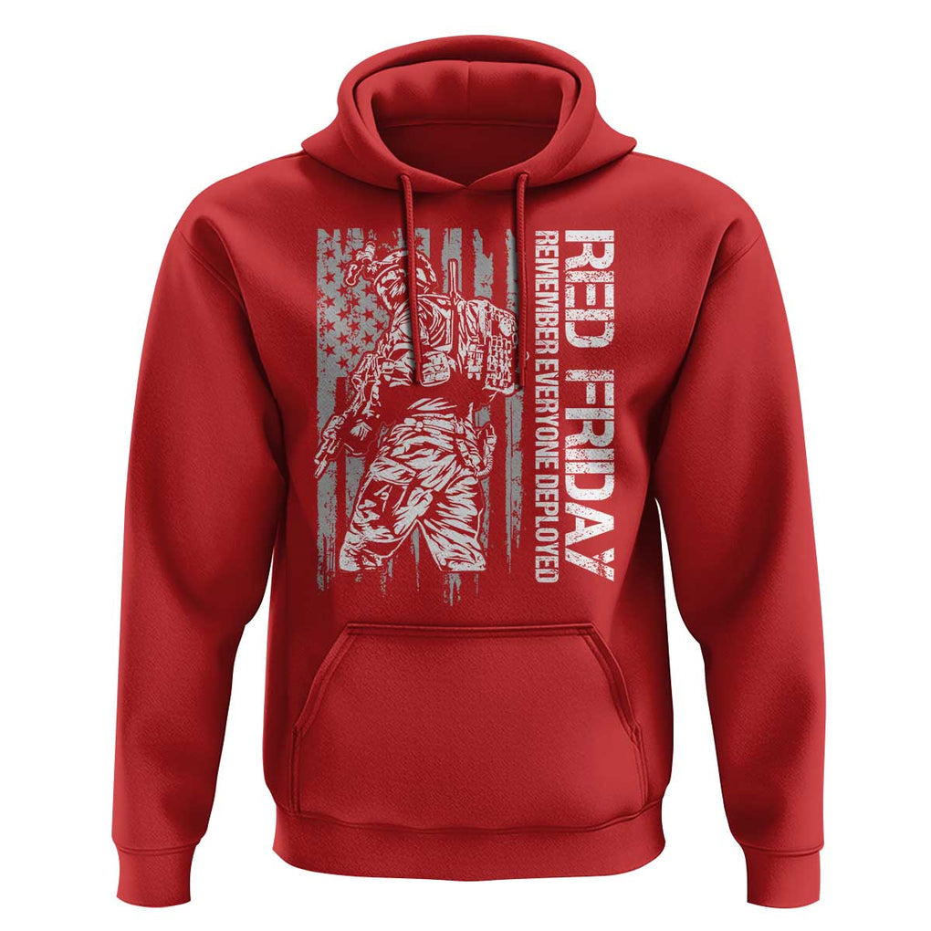 RED Friday Hoodie Remember Everyone Deployed Military American Flag TS11 Red Print Your Wear