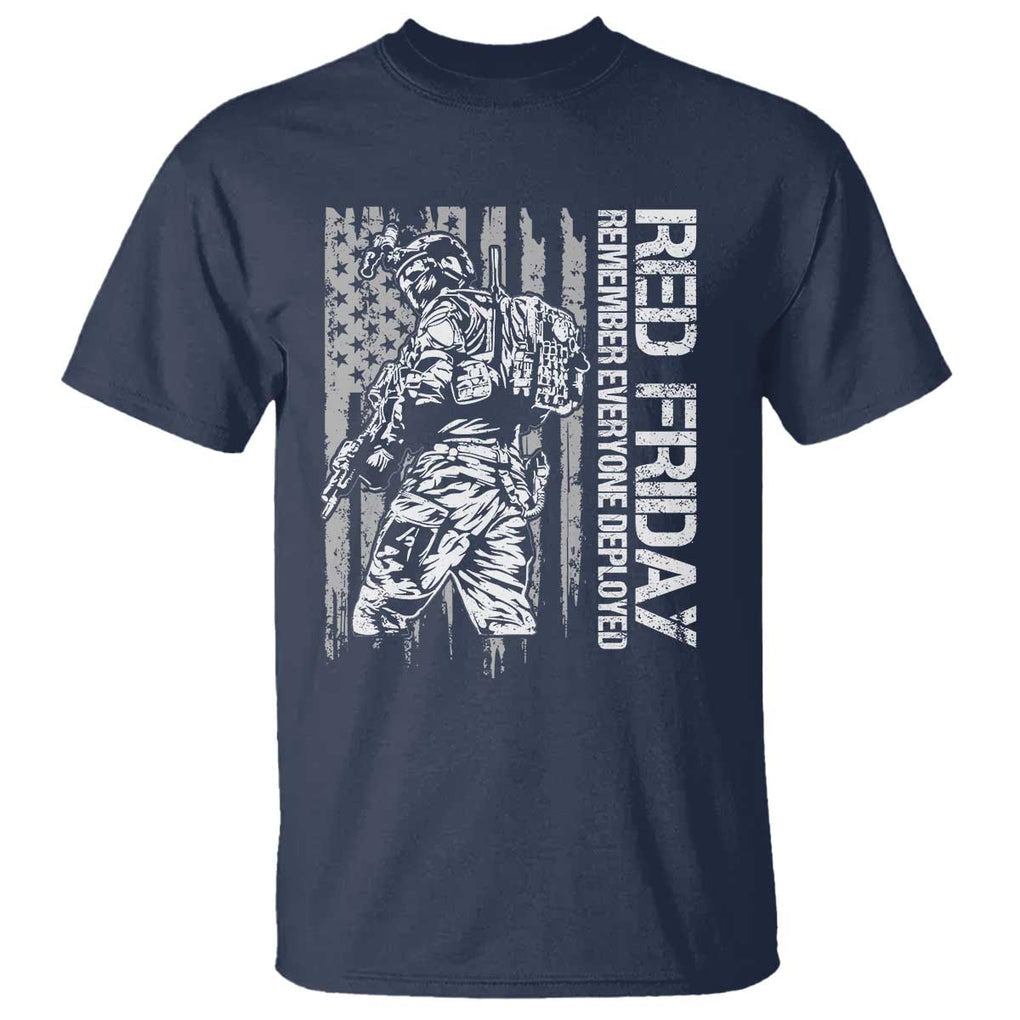 RED Friday T Shirt Remember Everyone Deployed Military American Flag TS11 Navy Print Your Wear