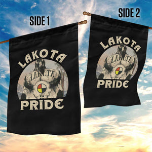 Native American Garden Flag Lakota Pride Medicine Wheel Cow Skull TS11 Print Your Wear