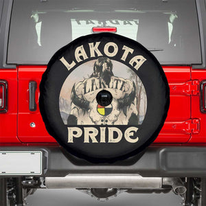 Native American Spare Tire Cover Lakota Pride Medicine Wheel Cow Skull TS11 Black Print Your Wear