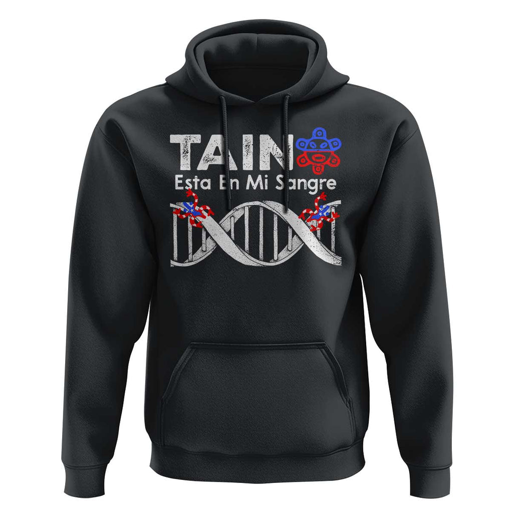 Boricua Hoodie Taino Esta En Mi Sangre Frog Puerto TS11 Black Print Your Wear