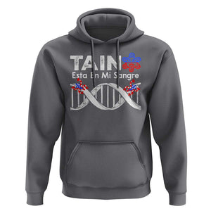 Boricua Hoodie Taino Esta En Mi Sangre Frog Puerto TS11 Charcoal Print Your Wear