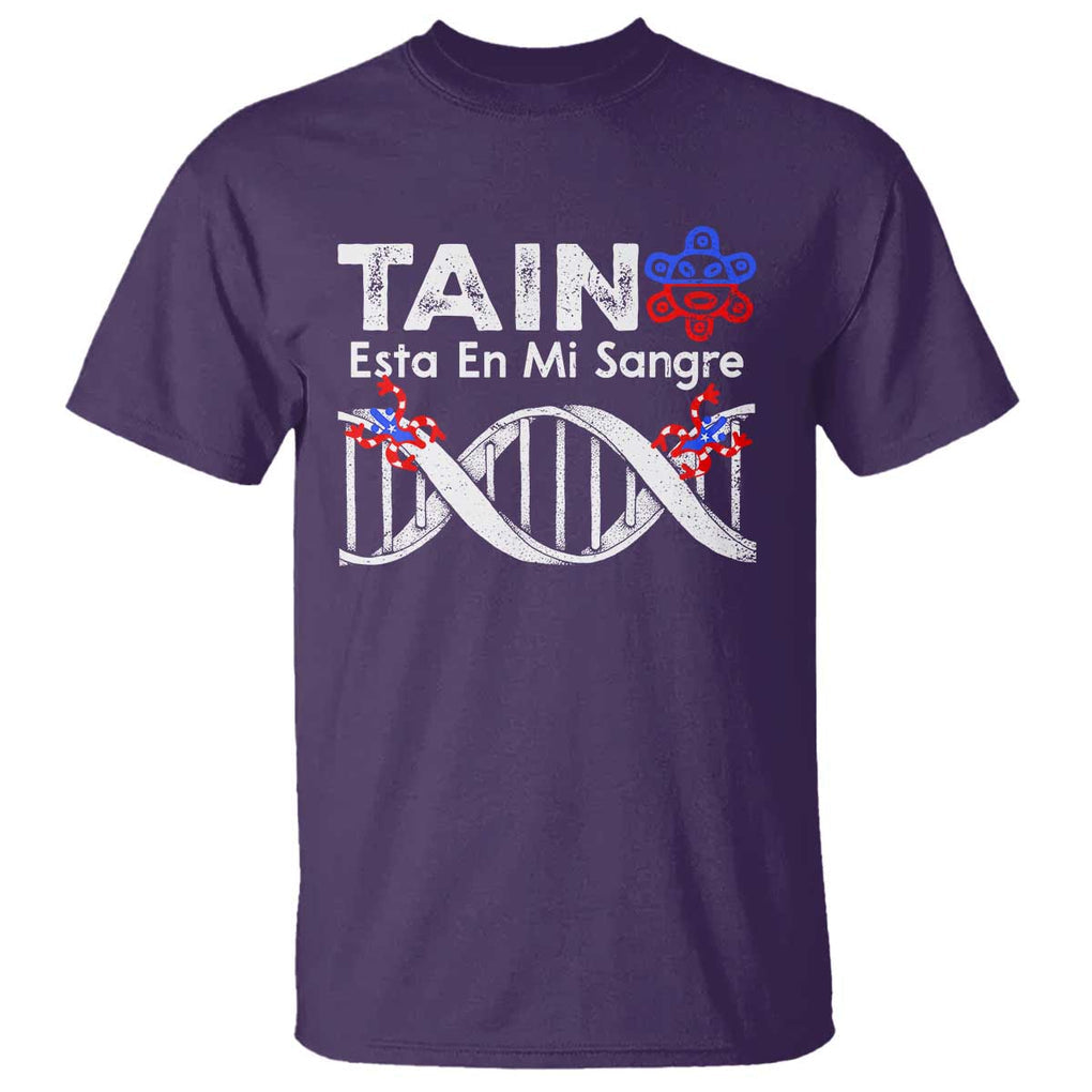 Boricua T Shirt Taino Esta En Mi Sangre Frog Puerto TS11 Purple Print Your Wear