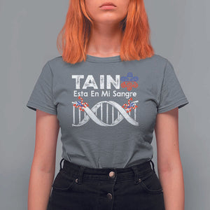 Boricua T Shirt For Women Taino Esta En Mi Sangre Frog Puerto TS11 Charcoal Print Your Wear