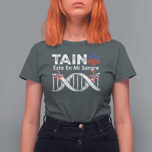 Boricua T Shirt For Women Taino Esta En Mi Sangre Frog Puerto TS11 Dark Heather Print Your Wear