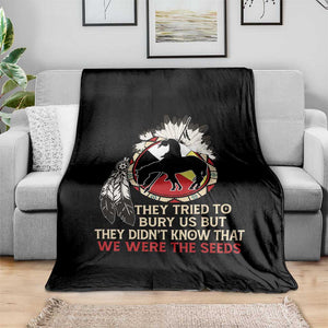 Native American Throw Blanket They Tried To Bury Us But They Didn't Know That Medicine Wheel TS11 Print Your Wear