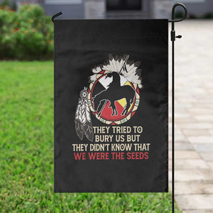 Native American Garden Flag They Tried To Bury Us But They Didn't Know That Medicine Wheel TS11 Print Your Wear