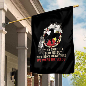 Native American Garden Flag They Tried To Bury Us But They Didn't Know That Medicine Wheel TS11 Print Your Wear