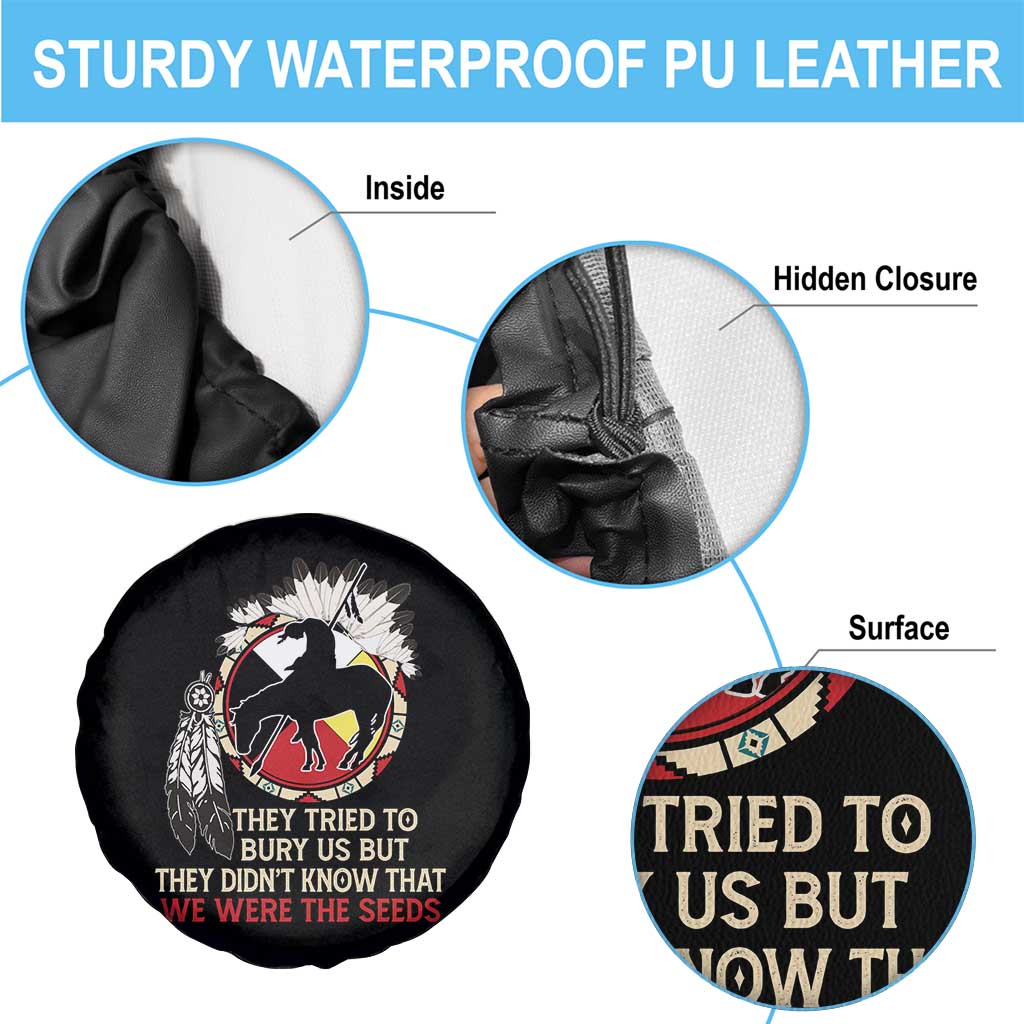 Native American Spare Tire Cover They Tried To Bury Us But They Didn't Know That Medicine Wheel TS11 Print Your Wear