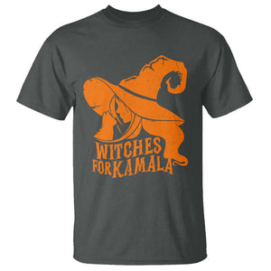 Harris Supporter 2024 T Shirt Witches For Kamala Cat Witch Hat TS11 Dark Heather Print Your Wear