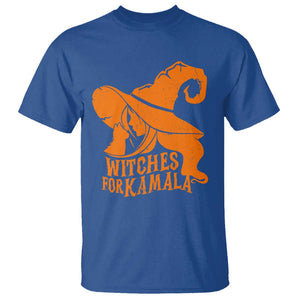 Harris Supporter 2024 T Shirt Witches For Kamala Cat Witch Hat TS11 Royal Blue Print Your Wear