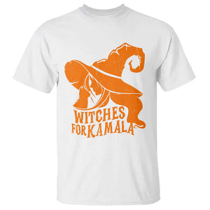 Harris Supporter 2024 T Shirt Witches For Kamala Cat Witch Hat TS11 White Print Your Wear
