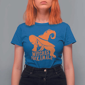 Harris Supporter 2024 T Shirt For Women Witches For Kamala Cat Witch Hat TS11 Royal Blue Print Your Wear