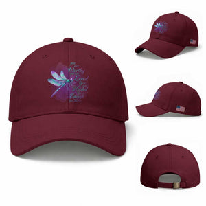 Suicide Prevention Awareness Baseball Cap You Are Worthy Loved Needed Enough Dragonfly