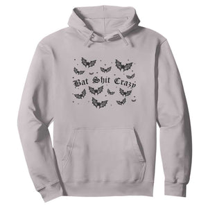 Funny Halloween Bat Shit Crazy Hoodie Horror Gothic Coquette Bat TS11 Ice Gray Print Your Wear