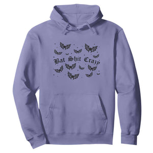 Funny Halloween Bat Shit Crazy Hoodie Horror Gothic Coquette Bat TS11 Violet Print Your Wear