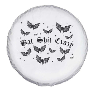 Funny Halloween Bat Shit Crazy Spare Tire Cover Horror Gothic Coquette Bat TS11 Print Your Wear