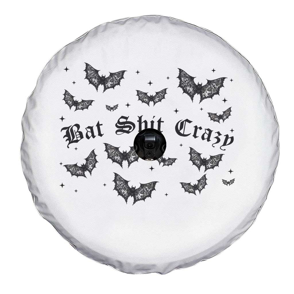 Funny Halloween Bat Shit Crazy Spare Tire Cover Horror Gothic Coquette Bat TS11 Print Your Wear