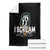 Funny Halloween Ghost Horror Face Throw Blanket I Scream Ice Cream Slasher Pun TS11 Black Print Your Wear