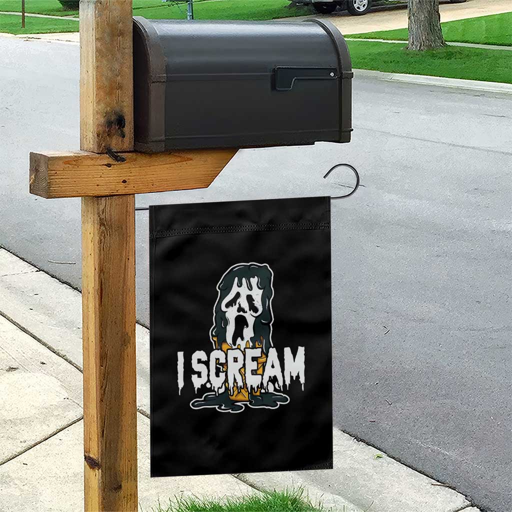Funny Halloween Ghost Horror Face Garden Flag I Scream Ice Cream Slasher Pun TS11 Print Your Wear