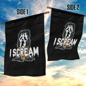 Funny Halloween Ghost Horror Face Garden Flag I Scream Ice Cream Slasher Pun TS11 Print Your Wear