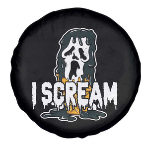 Funny Halloween Ghost Horror Face Spare Tire Cover I Scream Ice Cream Slasher Pun TS11 Print Your Wear