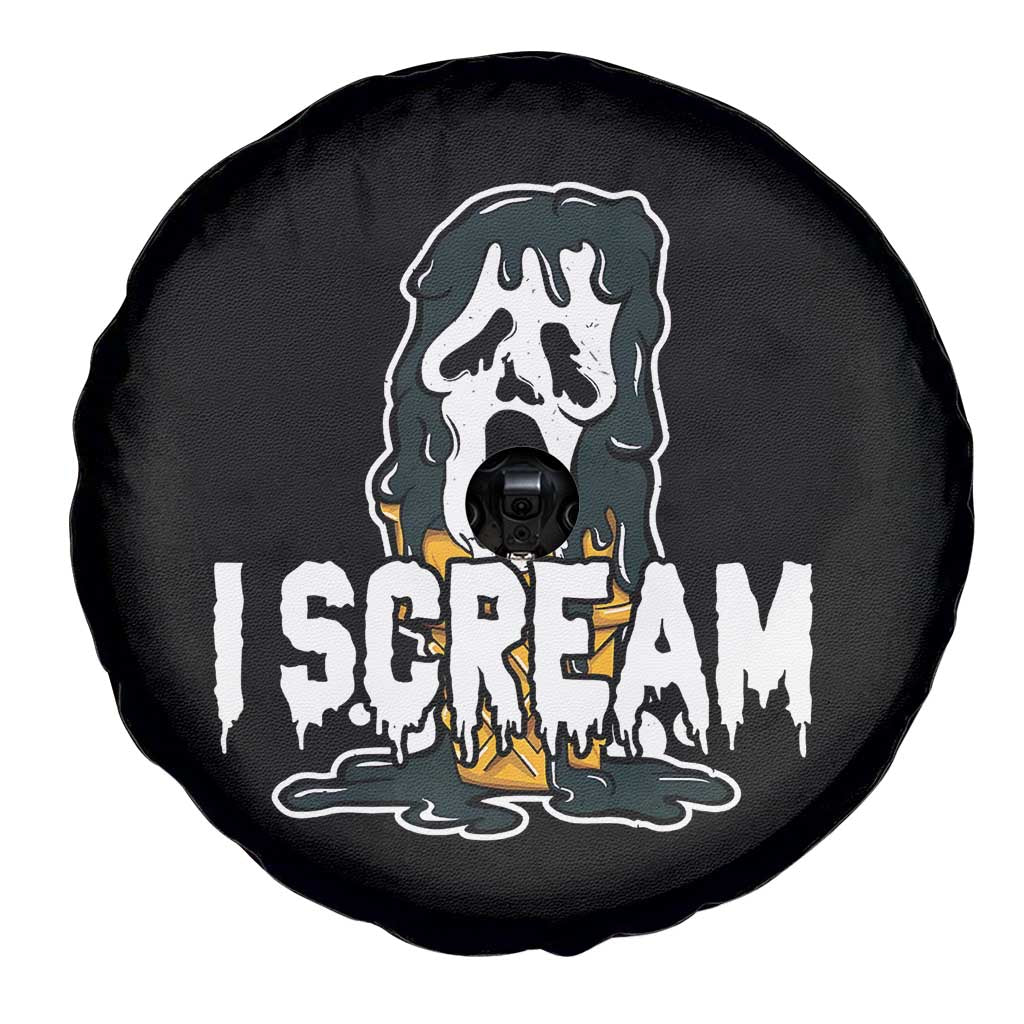 Funny Halloween Ghost Horror Face Spare Tire Cover I Scream Ice Cream Slasher Pun TS11 Print Your Wear