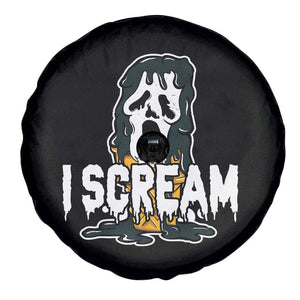 Funny Halloween Ghost Horror Face Spare Tire Cover I Scream Ice Cream Slasher Pun TS11 Print Your Wear