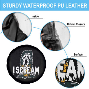 Funny Halloween Ghost Horror Face Spare Tire Cover I Scream Ice Cream Slasher Pun TS11 Print Your Wear