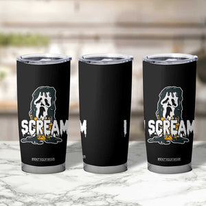 Funny Halloween Ghost Horror Face Tumbler Cup I Scream Ice Cream Slasher Pun TS11 Print Your Wear