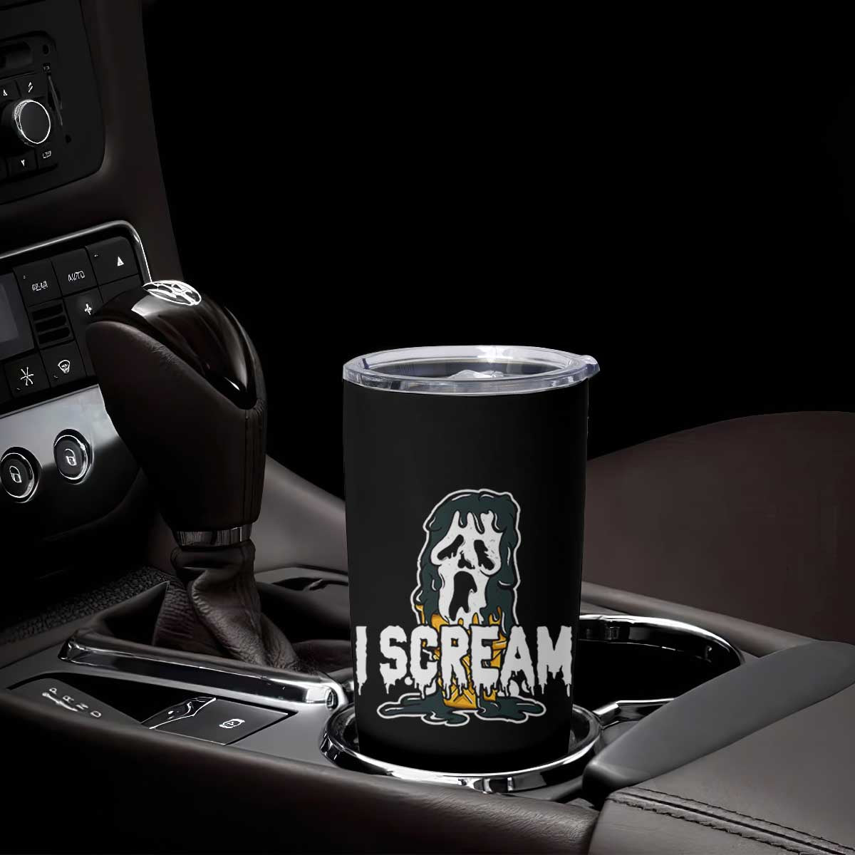 Funny Halloween Ghost Horror Face Tumbler Cup I Scream Ice Cream Slasher Pun TS11 Print Your Wear