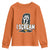 Funny Halloween Ghost Horror Face Youth Sweatshirt I Scream Ice Cream Slasher Pun TS11 Orange Print Your Wear