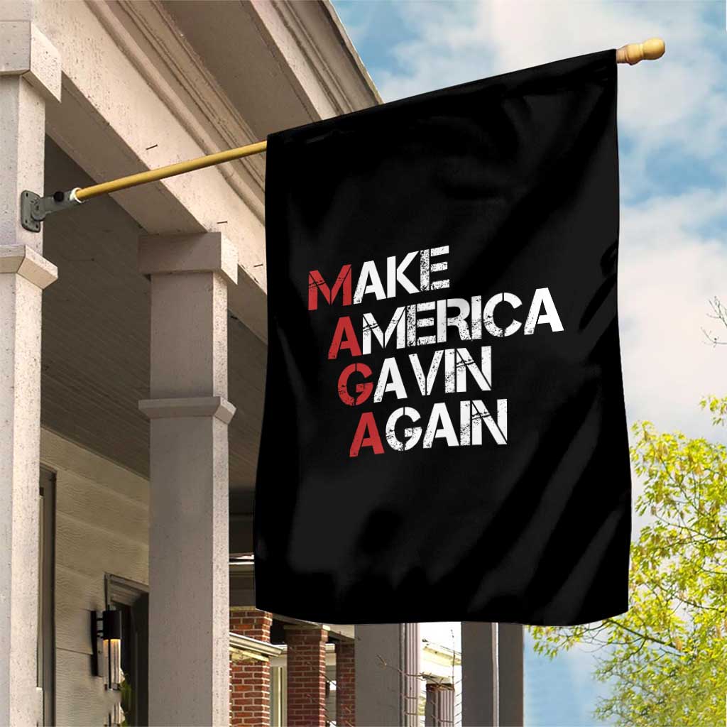 Make America Gavin Again Garden Flag Gavin Newsom Support TS11 Print Your Wear