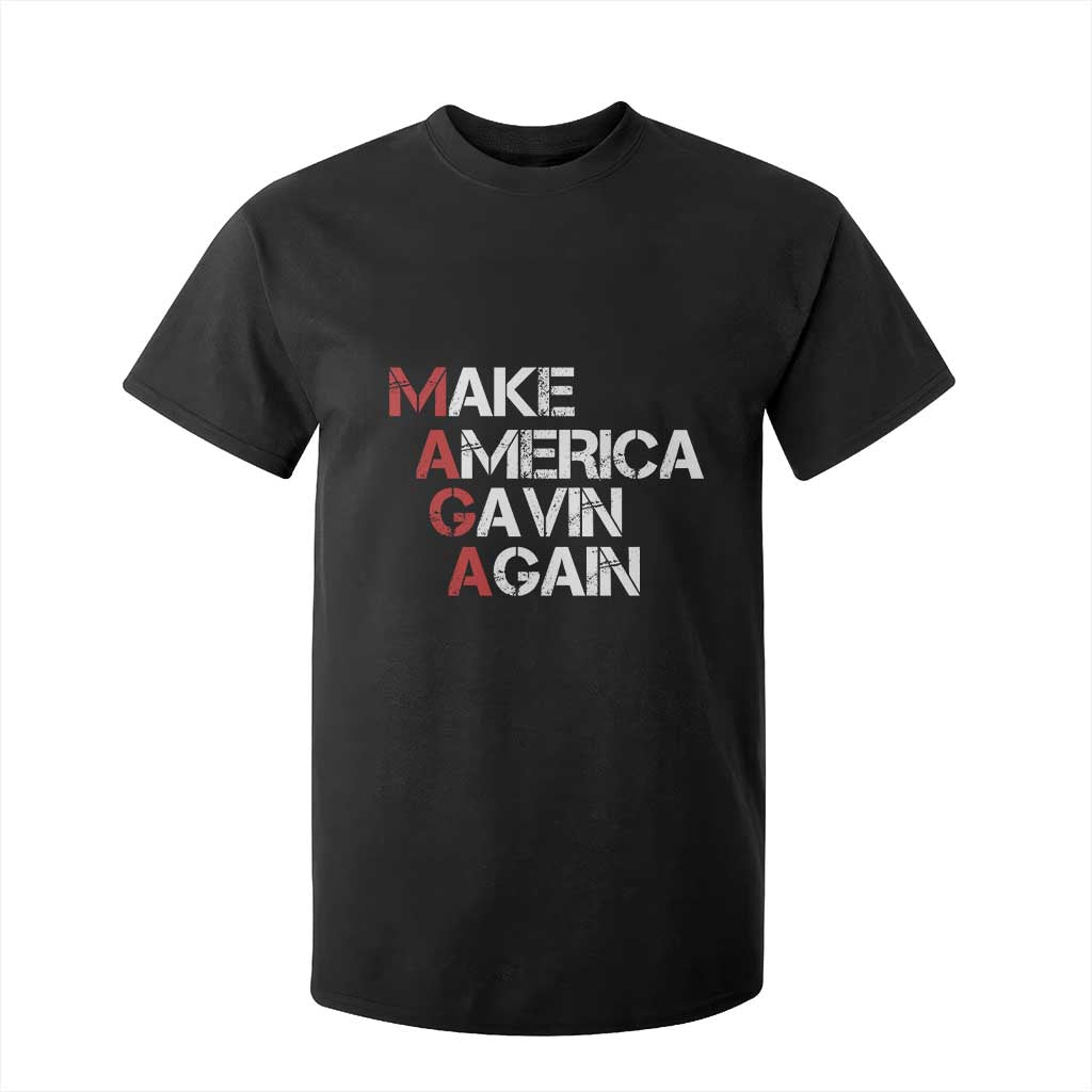 Make America Gavin Again T Shirt For Kid Gavin Newsom Support TS11 Black Print Your Wear