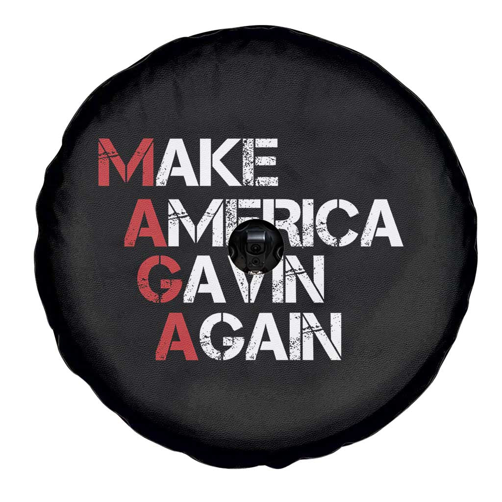 Make America Gavin Again Spare Tire Cover Gavin Newsom Support TS11 Print Your Wear