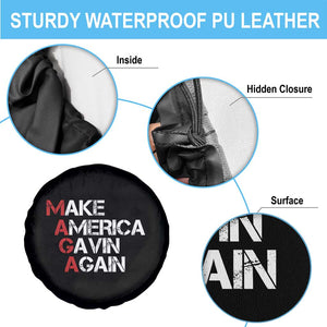 Make America Gavin Again Spare Tire Cover Gavin Newsom Support TS11 Print Your Wear