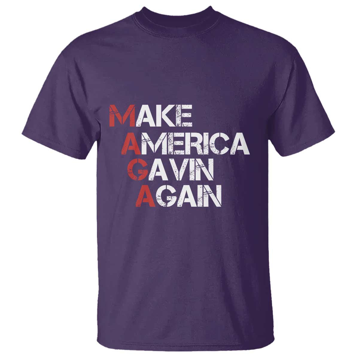 Make America Gavin Again T Shirt Gavin Newsom Support TS11 Purple Print Your Wear