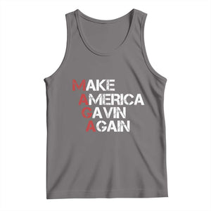 Make America Gavin Again Tank Top Gavin Newsom Support TS11 Deep Heather Print Your Wear