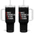 Make America Gavin Again Tumbler With Handle Gavin Newsom Support TS11 One Size: 40 oz Black Print Your Wear