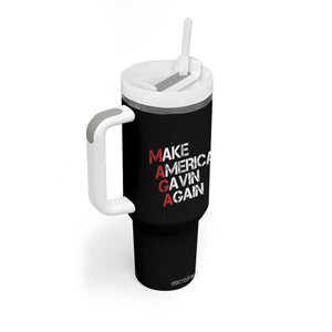Make America Gavin Again Tumbler With Handle Gavin Newsom Support TS11 Print Your Wear