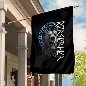 Viking Berserker Bear Warrior Odin Runes Nordic Compass Garden Flag TS11 Print Your Wear