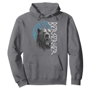 Viking Berserker Bear Warrior Odin Runes Nordic Compass Hoodie TS11 Charcoal Print Your Wear