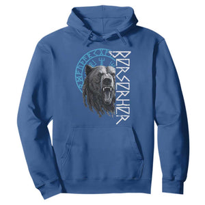 Viking Berserker Bear Warrior Odin Runes Nordic Compass Hoodie TS11 Royal Blue Print Your Wear