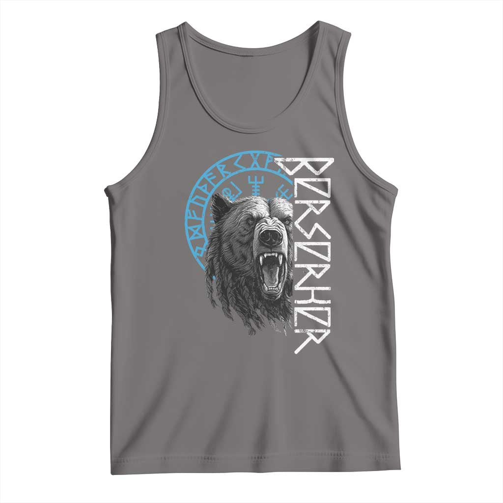Viking Berserker Bear Warrior Odin Runes Nordic Compass Tank Top TS11 Deep Heather Print Your Wear