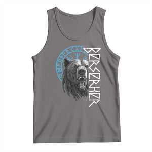 Viking Berserker Bear Warrior Odin Runes Nordic Compass Tank Top TS11 Deep Heather Print Your Wear