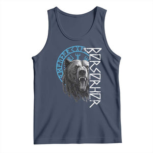 Viking Berserker Bear Warrior Odin Runes Nordic Compass Tank Top TS11 Navy Print Your Wear