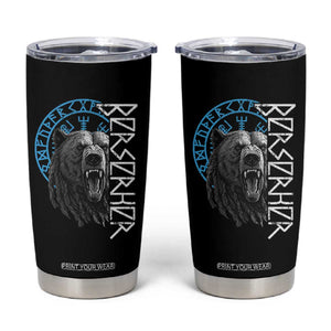 Viking Berserker Bear Warrior Odin Runes Nordic Compass Tumbler Cup TS11 Black Print Your Wear