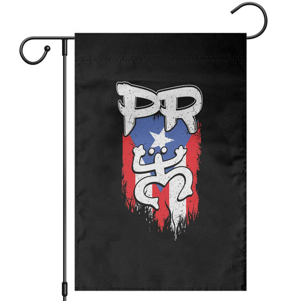 Puerto Rico Flag Hispanic Heritage Month Boricua Taino Coqui Frog Garden Flag TS11 Black Print Your Wear
