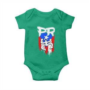 Puerto Rico Flag Hispanic Heritage Month Boricua Taino Coqui Frog Baby Onesie TS11 Irish Green Print Your Wear